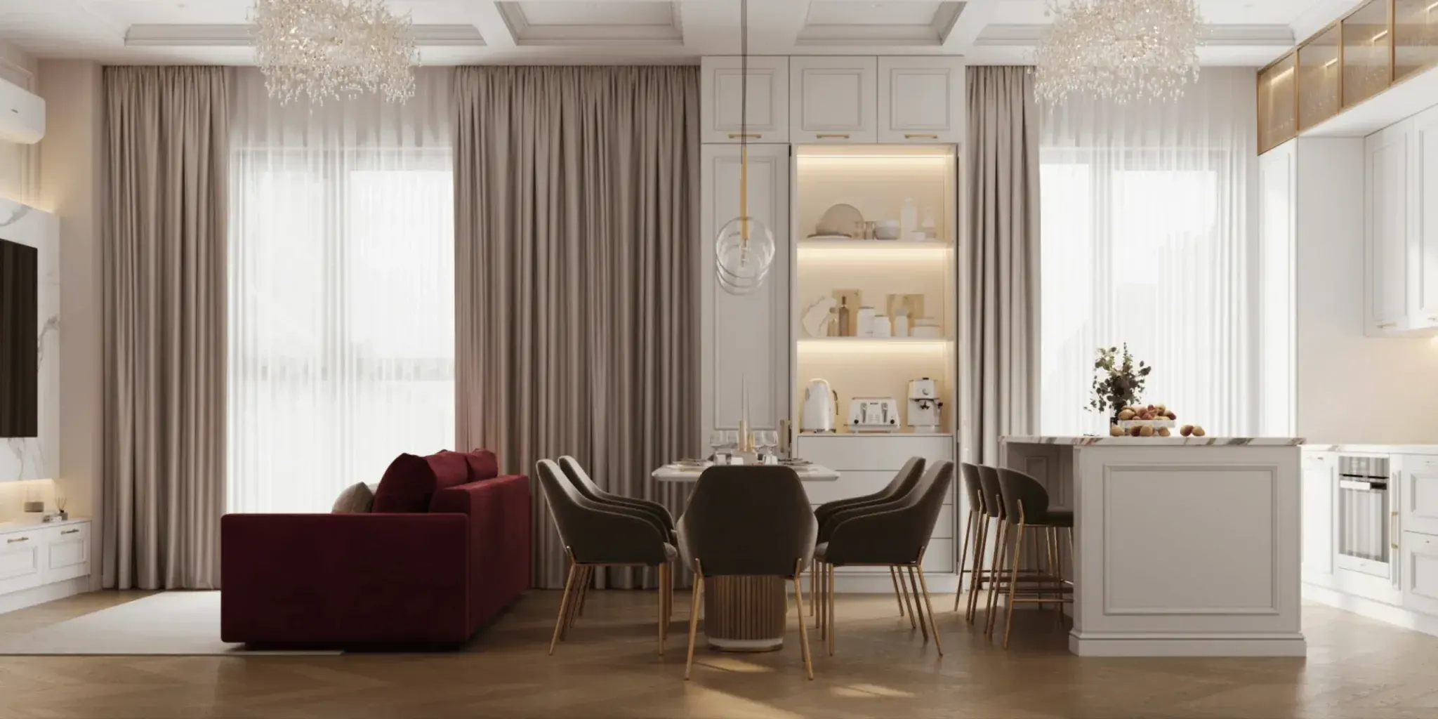 Apartment interior after renovation 29